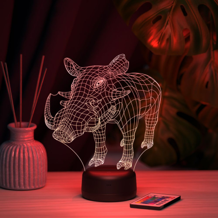 3D светильник  Светильник "Кабан"