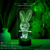 3D светильник  Светильник "Заяц и снежинки"