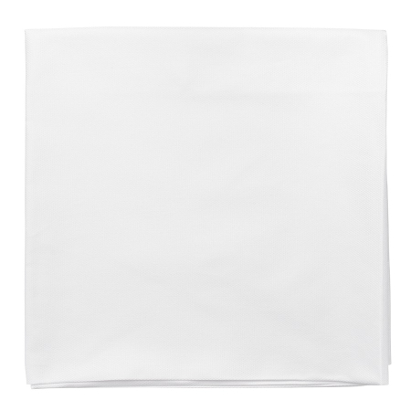 Скатерть белого цвета с фактурным жаккардовым рисунком из хлопка из коллекции essential, 180х180 см