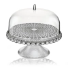 Блюдо для торта с крышкой tiffany, D30 см, серое
