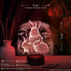 3D светильник  Светильник "Кроличья семейка"