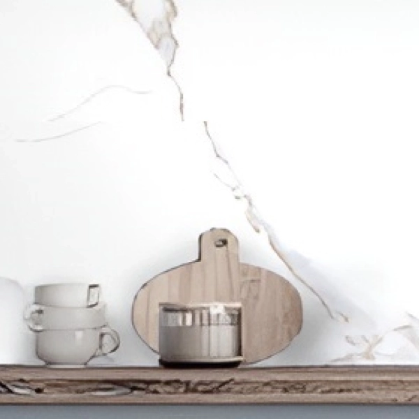 Кухонный фартук АБС Stella Light Мрамор Бьянко 600*3000*0,75мм (1 шт.)