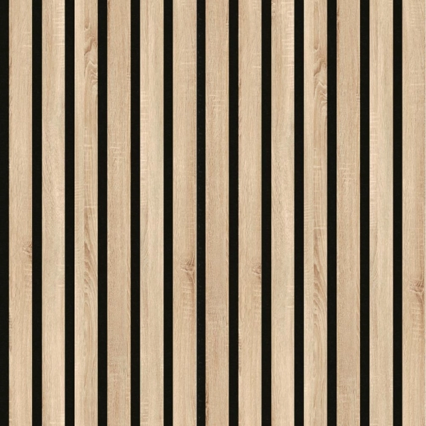 2К Панель Стеновая Акустическая Stella Comfort Standart Дуб Сонома 600х600х9 (уп.1шт.)