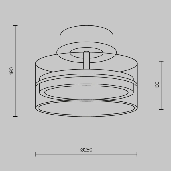 Потолочный светильник Maytoni MOD348CL-L18BBS3K