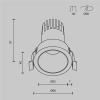 Встраиваемый светильник Technical DL116-10W-3K-B