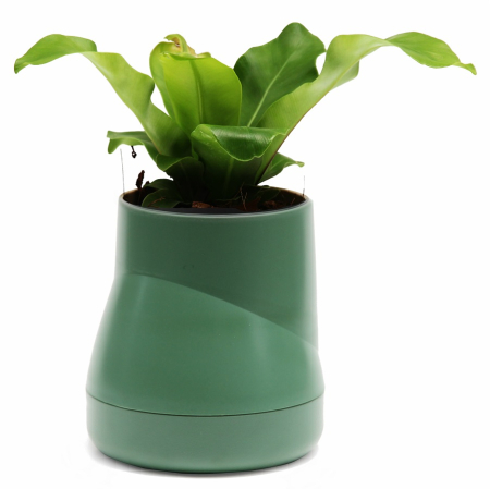 Горшок цветочный hill pot, большой, зеленый