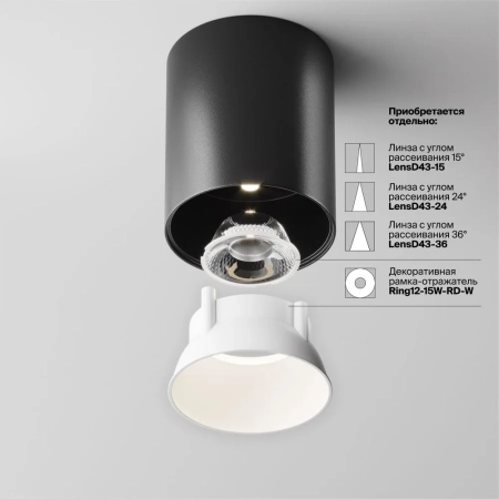 Потолочный светильник Technical C064CL-12W4K-RD-B