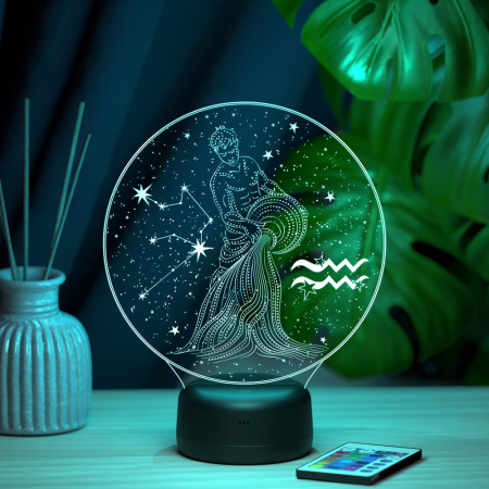3D светильник  Светильник "Зодиак - Водолей"