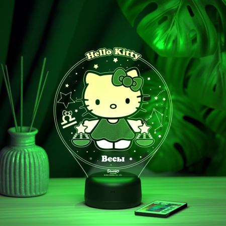 3D светильник  Весы - Hello Kitty