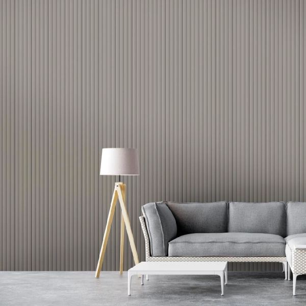 Панель Стеновая Реечная МДФ Stella Wave De Luxe Sandgrau 2700x119x16 (4шт.упак.)