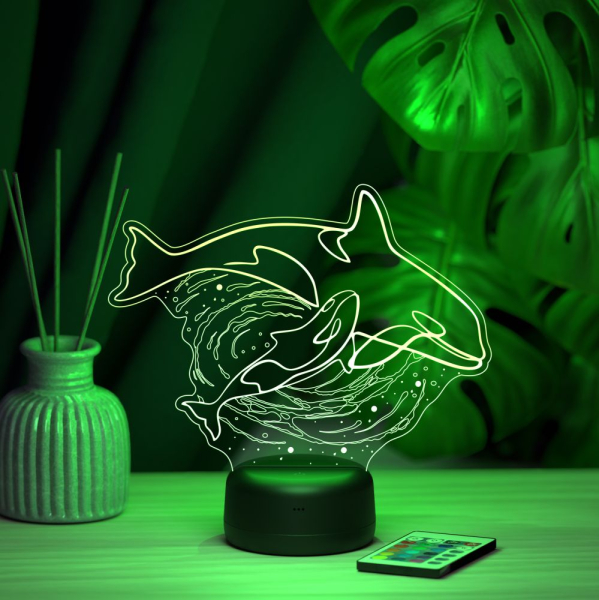 3D светильник  Светильник "Касатки"