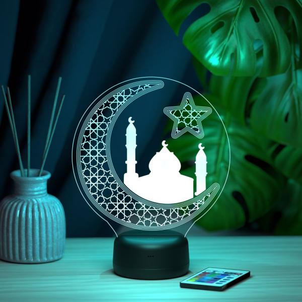 3D светильник  Светильник "Мечеть и полумесяц"