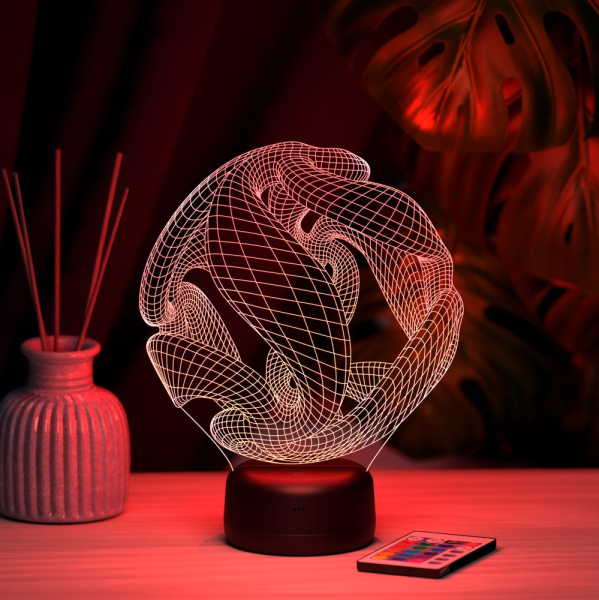 3D светильник  3д светильник "Абстракция #13"