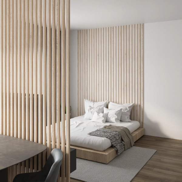 Интерьерная рейка МДФ STELLA Бриона Дуб Сонома 16*40*2700 (уп.8 шт.)