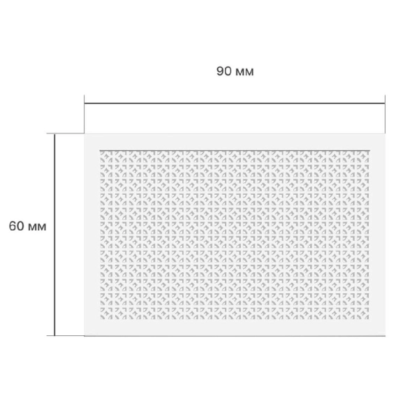 Экран для радиатора 90х60 см Сусанна белый STELLA