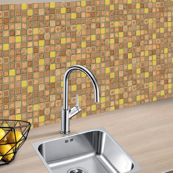 Панель ПВХ 0,3 мозаика Марокко бежевый STELLA