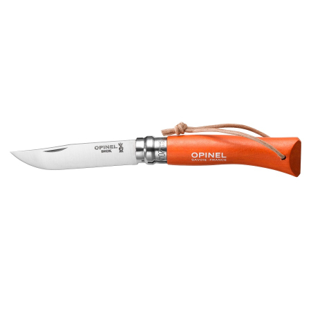 Нож складной туристический 8 см оранжевый