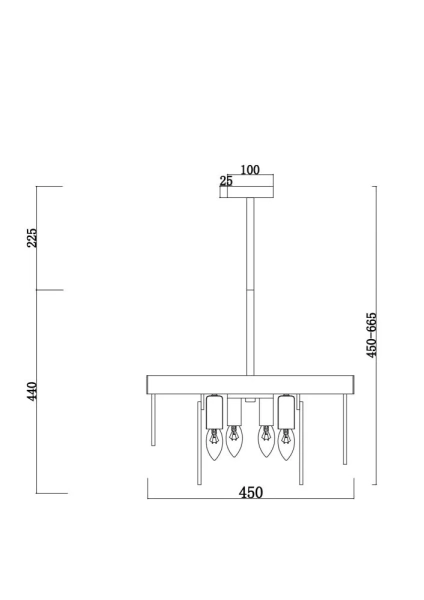 Подвесной светильник Freya FR5104PL-06BS3