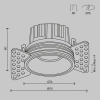 Встраиваемый светильник Technical DL058-12W3K-TRS-W
