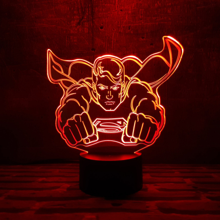 3D светильник  Супермен