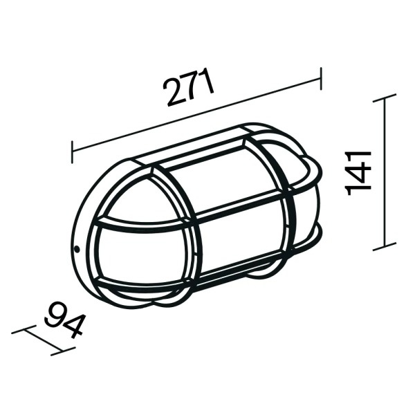 Уличный настенный светильник Outdoor O449WL-01GF1