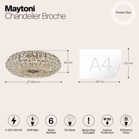 Люстра Maytoni DIA902-06-N