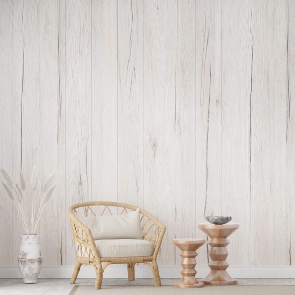 2К Панель МДФ Stella Classic Standart Дуб Санремо Белый 2700х200х6 (упак. 8 шт.)