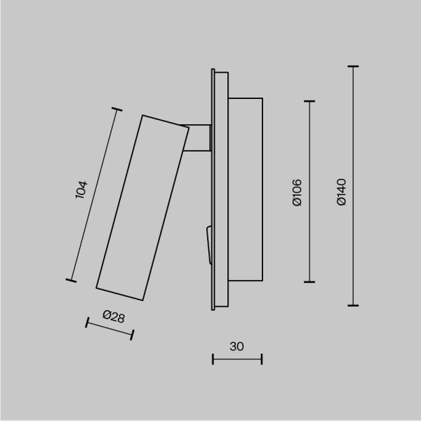 Настенный светильник (бра) Technical C176-WL-01-6W-W
