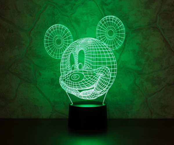 3D светильник  Микки Маус