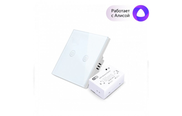 Умный беспроводной выключатель (2 клавиши) Sibling Powerlite-M2