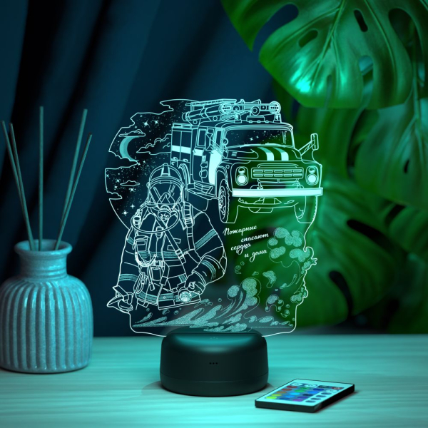 3D светильник  Светильник "Пожарный #2