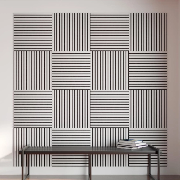 2К Панель Стеновая Акустическая Stella Comfort Standart Белый 600х600х9 (уп.1шт.)