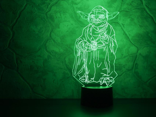 3D светильник  Йода