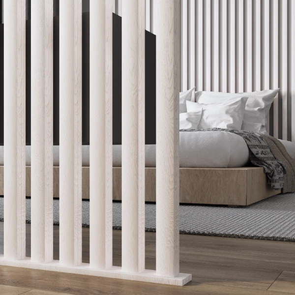 Интерьерная рейка МДФ Stella Бриона Light Ясень Айвори 16*40*2700 (уп.8шт.)