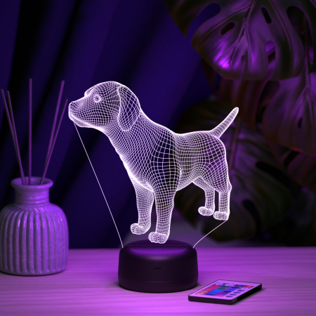 3D светильник  Светильник "Собака"