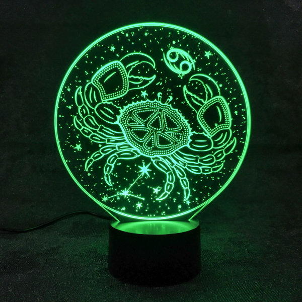 3D светильник  Зодиак - Рак