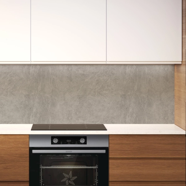 Кухонный фартук АБС Серый шёлк (600*3000*1,5мм) Stella