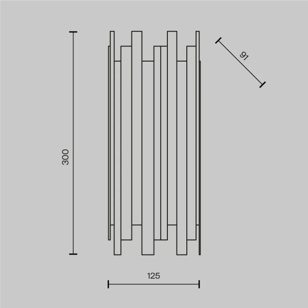 Настенный светильник (бра) Maytoni MOD136WL-01BS