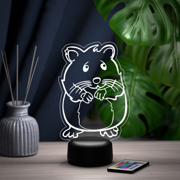 3D светильник  Светильник "Хомяк"