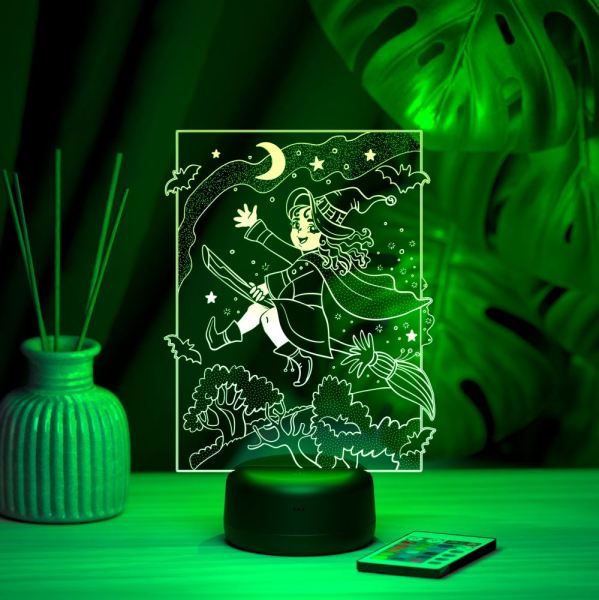 3D светильник  Светильник "Маленькая ведьма"