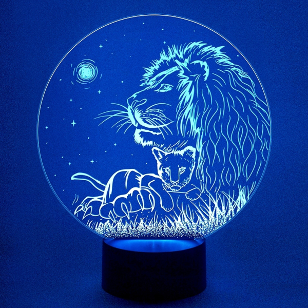 3D светильник  Король Лев