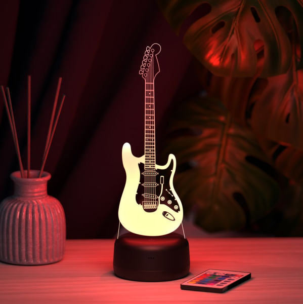 3D светильник  Светильник "Электрогитара Fender Stratocaster" (гитара)