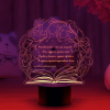3D светильник  Светильник "Книга под веткой (Наставнику)"
