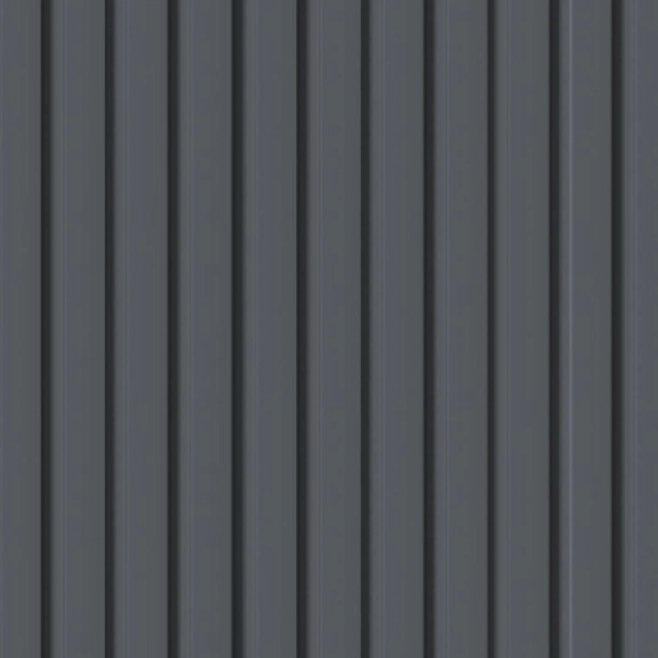 2К Панель Стеновая Реечная МДФ Stella Beats De Luxe Black Lead 2700x119x16 (4шт.упак.)