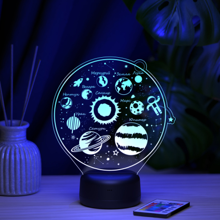 3D светильник  Светильник "Солнечная система"