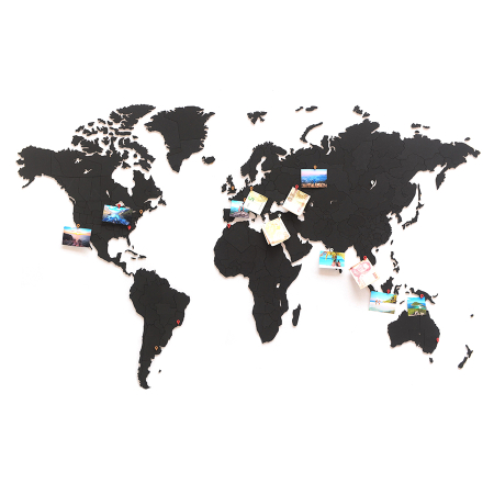 Пазл «Карта мира» черная 150х90 см new
