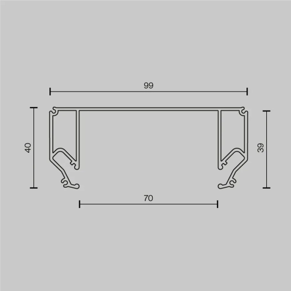 Комплектующие для светильника Technical ALM-9940-SC-W-2M