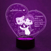 3D светильник  Любовь это...(Love is)