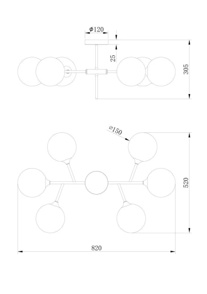 Люстра Freya FR5115PL-06BZ1