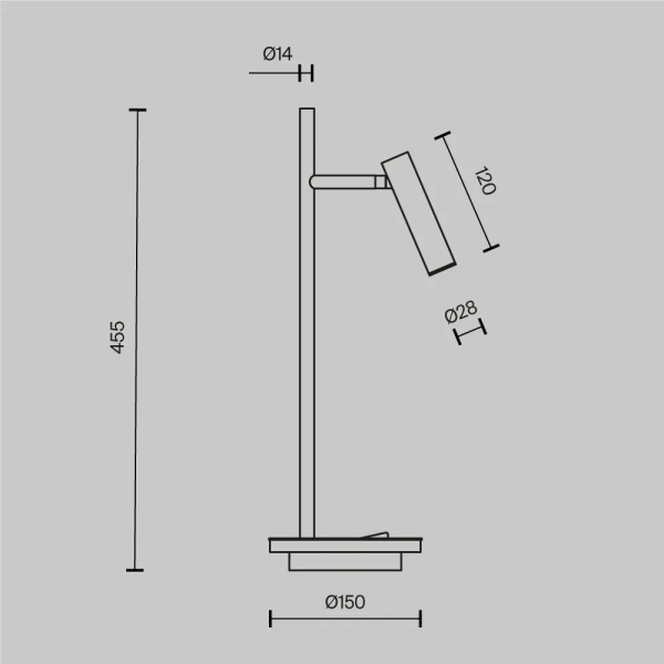 Настольный светильник Maytoni Z010TL-L8B3K